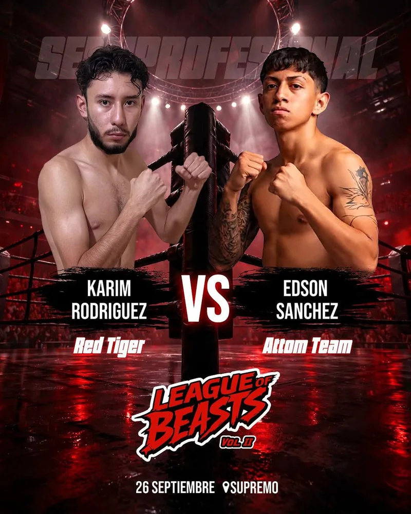 Cartel: Karim Rodríguez vs Edson Sánchez