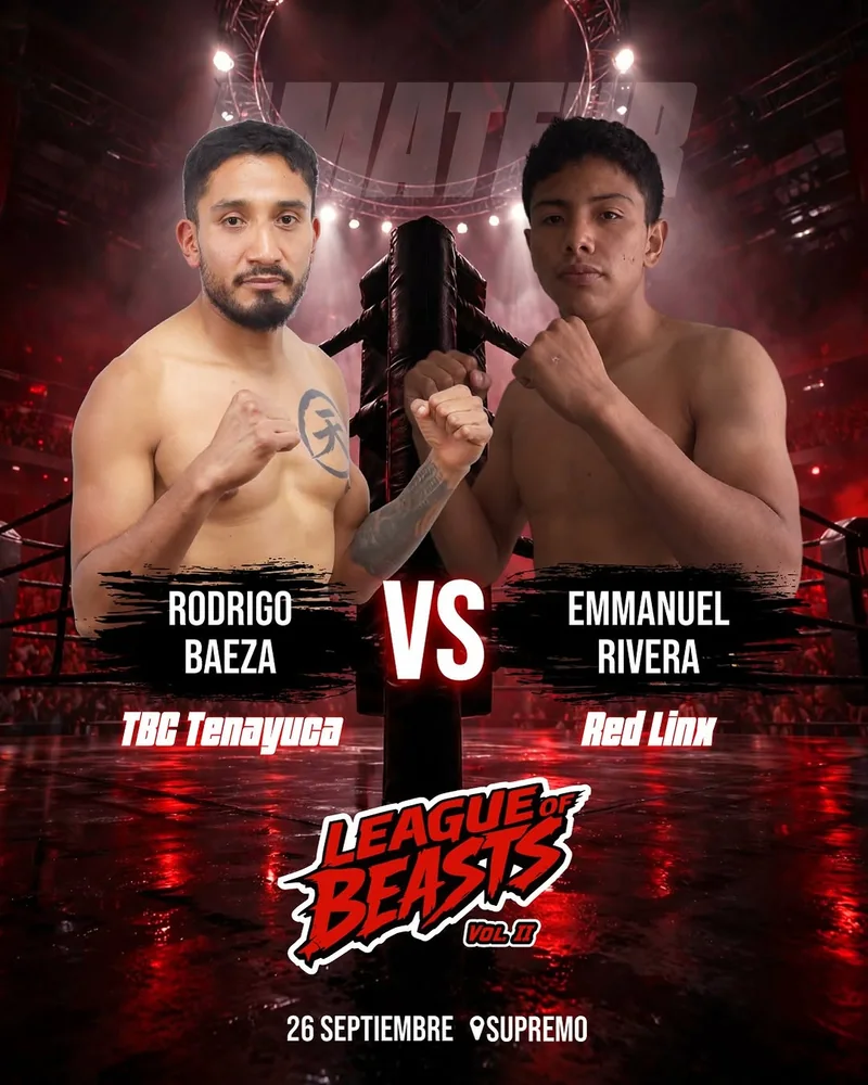 Cartel: Rodrigo Baeza vs Emmanuel Rivera