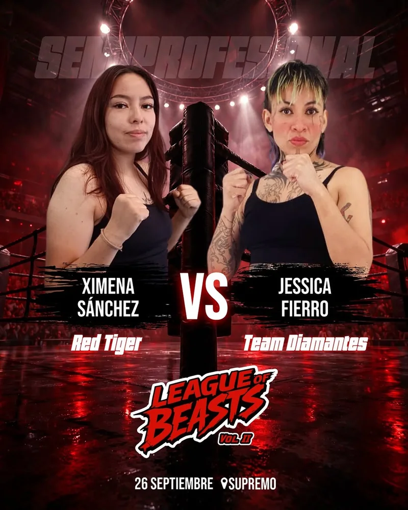 Cartel: Ximena Sánchez vs Jessica Fierro