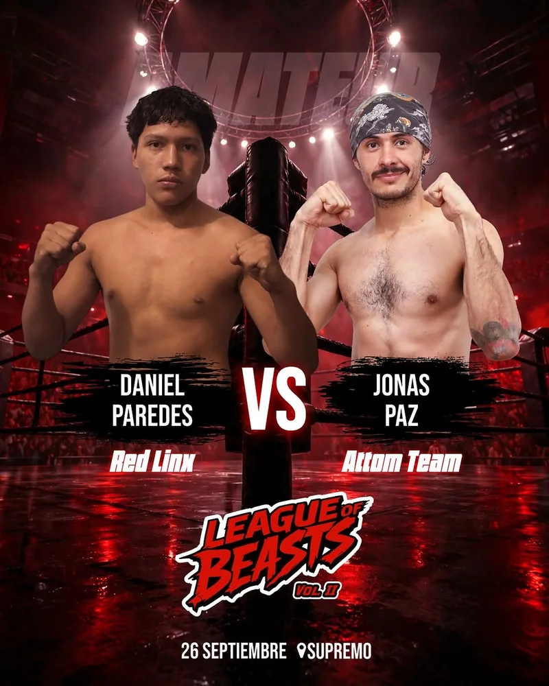 Cartel: Daniel Paredes vs Jonas Paz